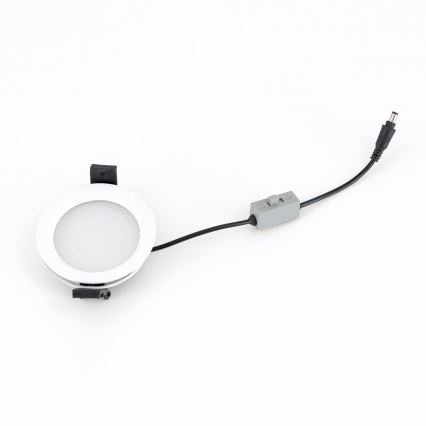 Plafoniera da incasso per bagno dimmerabile a LED OFFICE LED/25W/230V 3000/4000/6000K Ø 17 cm UGR19 IP44 bianco