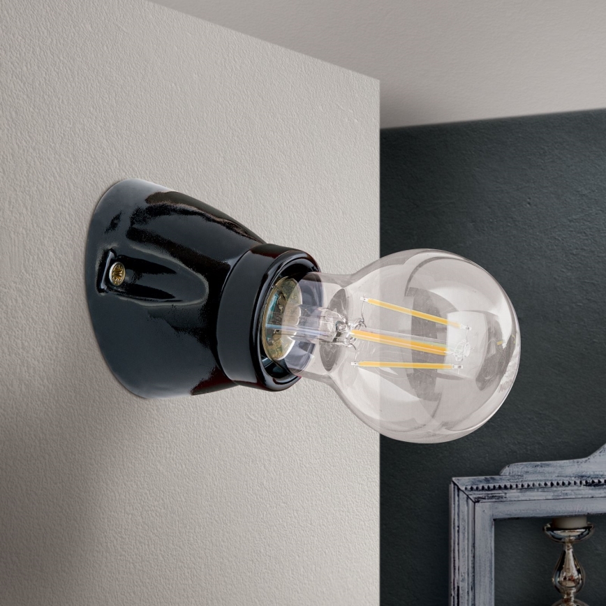 Applique da parete FROST 1xE27/60W/230V, nera