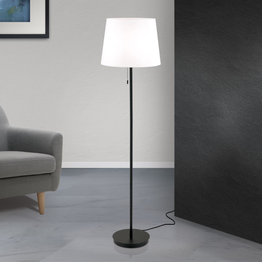Lampada con piedistallo LUDWIG 1xE27/40W/230V bianco/nero