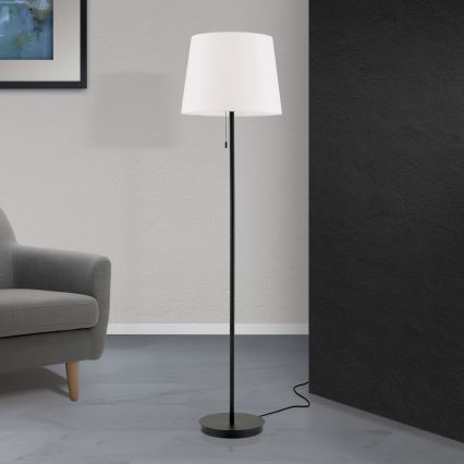 Lampada con piedistallo LUDWIG 1xE27/40W/230V bianco/nero