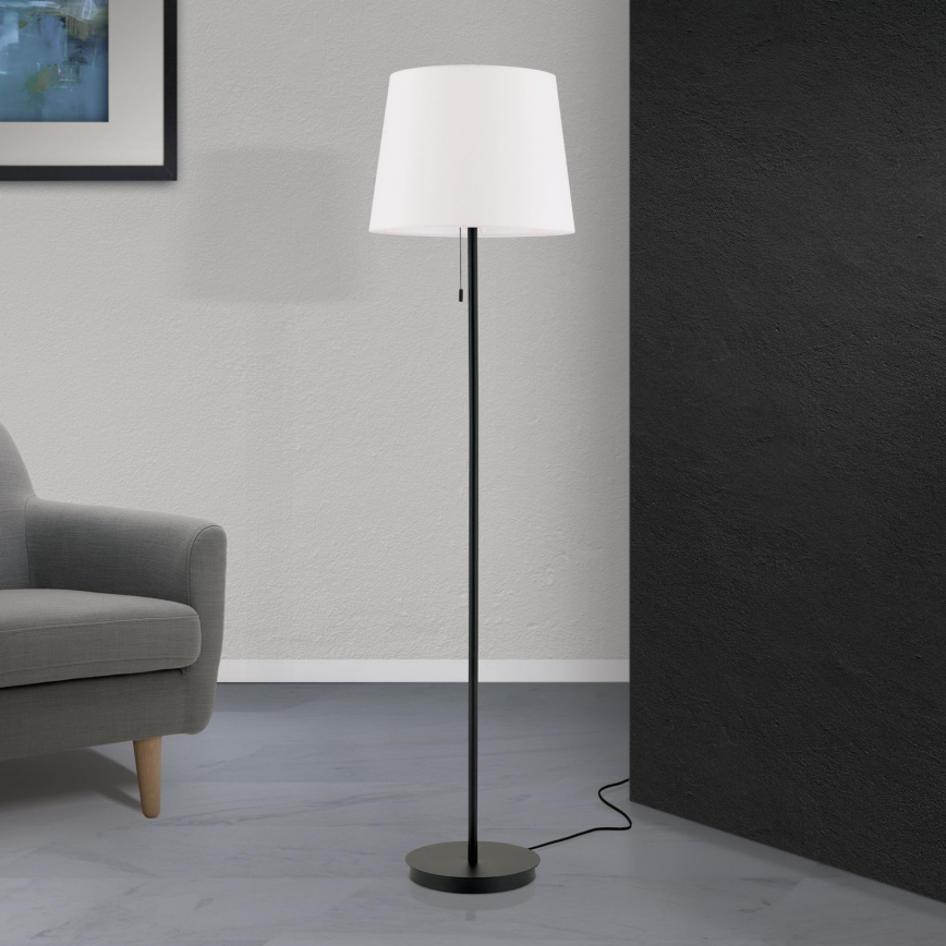 Lampada con piedistallo LUDWIG 1xE27/40W/230V bianco/nero