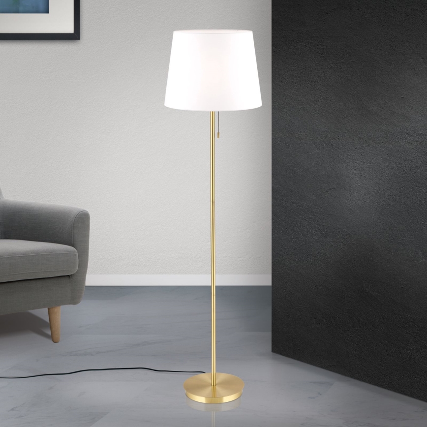 Lampada con piedistallo LUDWIG 1xE27/40W/230V bianco/oro