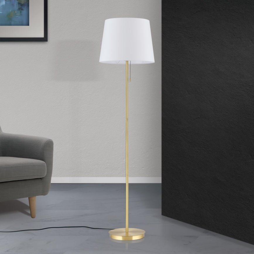 Lampada con piedistallo LUDWIG 1xE27/40W/230V bianco/oro