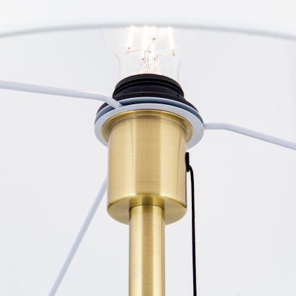 Lampada con piedistallo LUDWIG 1xE27/40W/230V bianco/oro