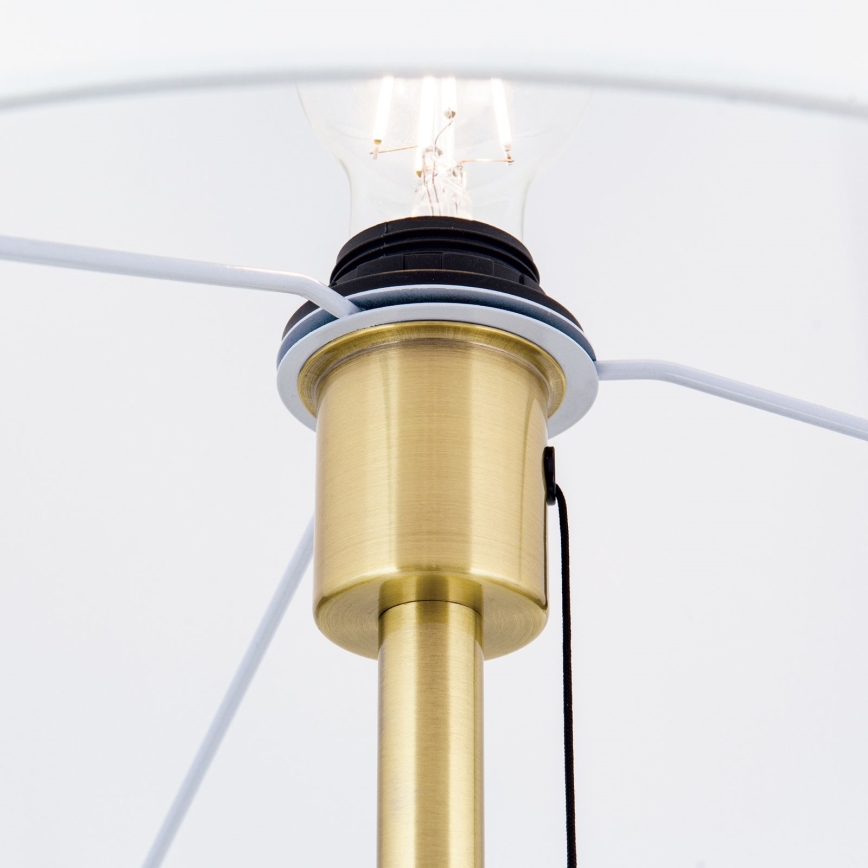 Lampada con piedistallo LUDWIG 1xE27/40W/230V bianco/oro