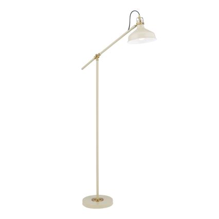 Lampada con piedistallo SCHILLER 1xE27/40W/230V color crema/bronzo