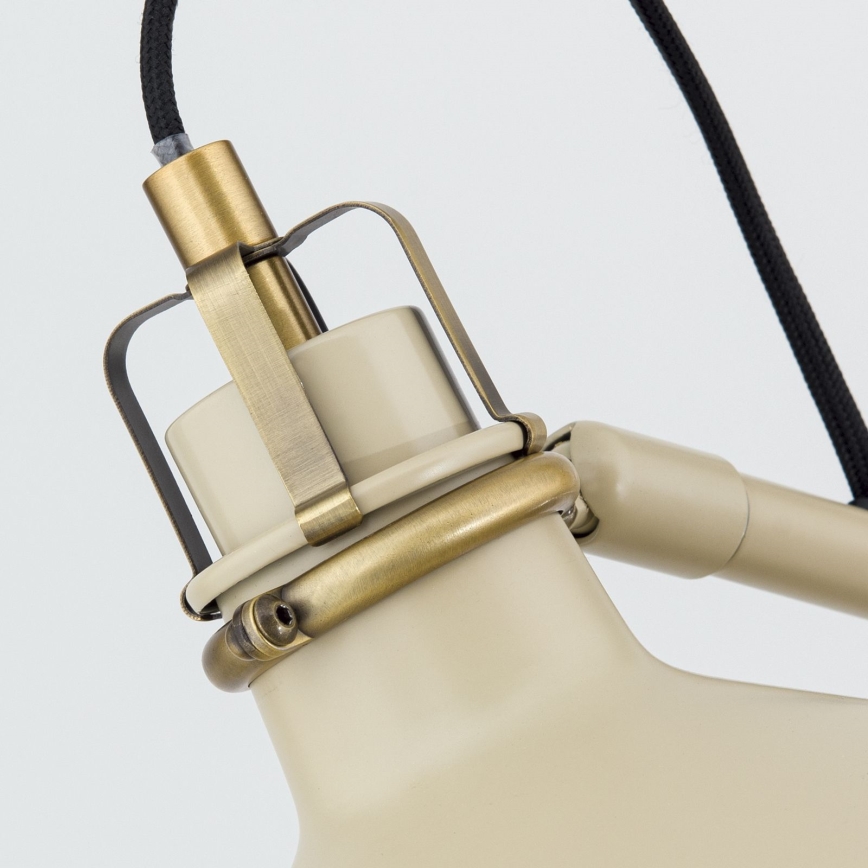 Lampada con piedistallo SCHILLER 1xE27/40W/230V color crema/bronzo