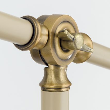 Lampada con piedistallo SCHILLER 1xE27/40W/230V color crema/bronzo