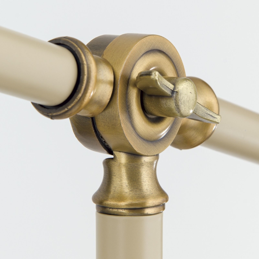 Lampada con piedistallo SCHILLER 1xE27/40W/230V color crema/bronzo