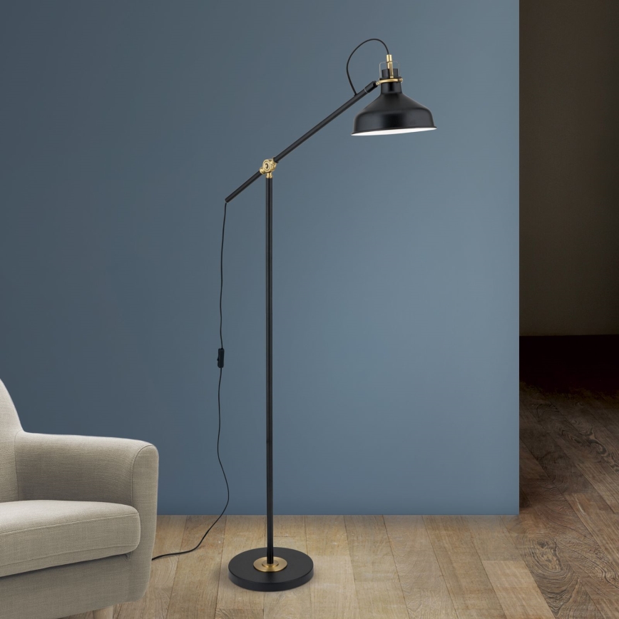 Lampada con piedistallo SCHILLER 1xE27/40W/230V nero/bronzo