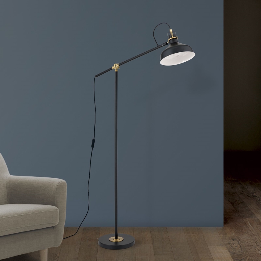 Lampada con piedistallo SCHILLER 1xE27/40W/230V nero/bronzo