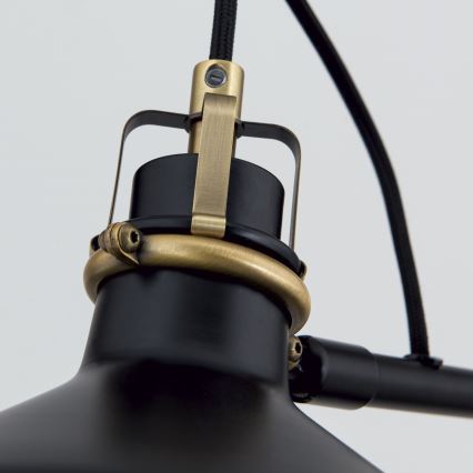 Lampada con piedistallo SCHILLER 1xE27/40W/230V nero/bronzo