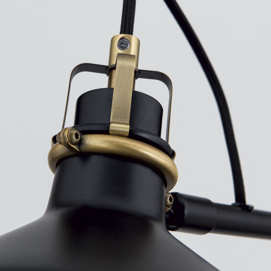 Lampada con piedistallo SCHILLER 1xE27/40W/230V nero/bronzo
