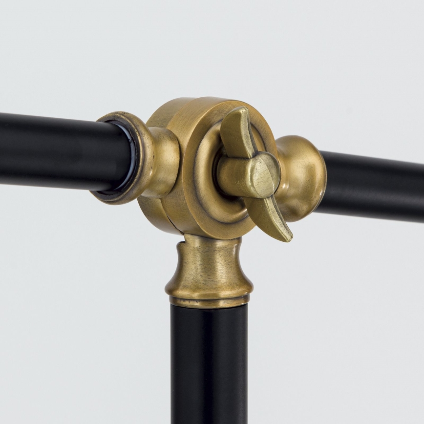 Lampada con piedistallo SCHILLER 1xE27/40W/230V nero/bronzo