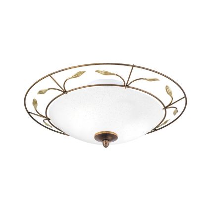 Plafoniera LUCA 2xE14/40W/230V diametro 40 cm bronzo/patina