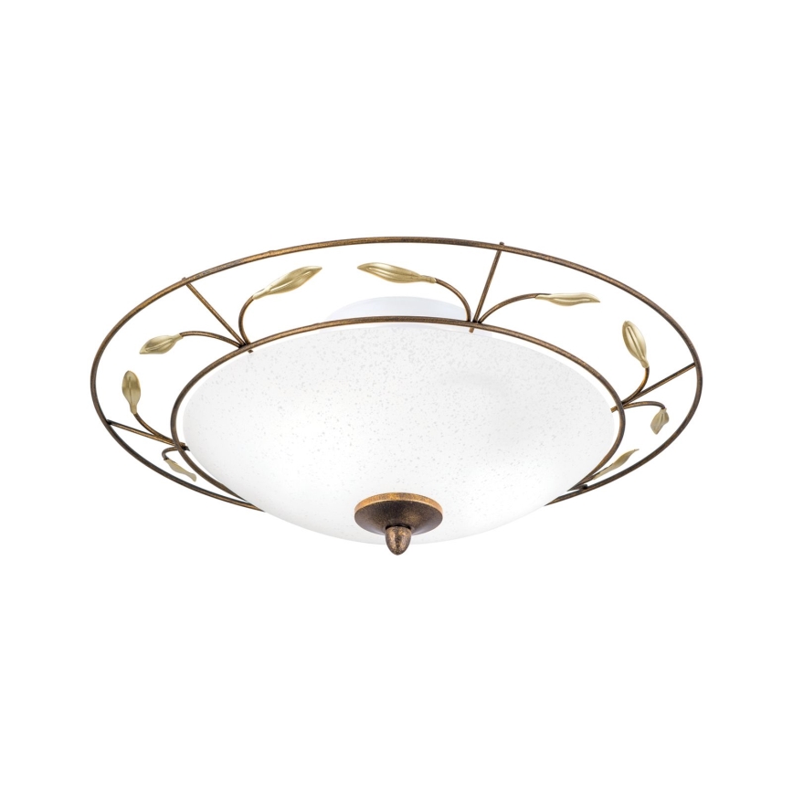 Plafoniera LUCA 2xE14/40W/230V diametro 40 cm bronzo/patina