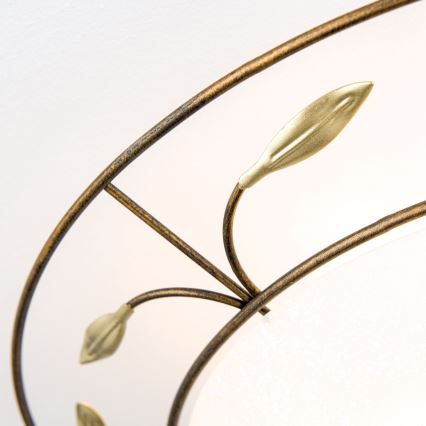 Plafoniera LUCA 2xE14/40W/230V diametro 40 cm bronzo/patina