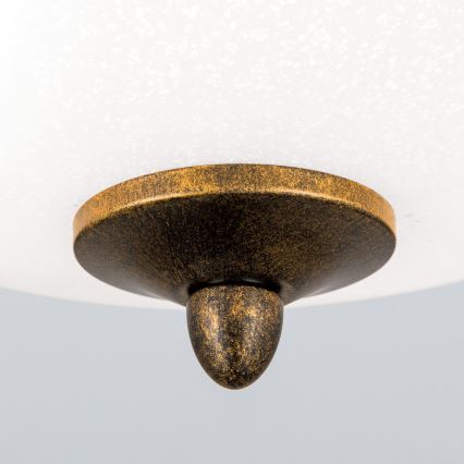 Plafoniera LUCA 2xE14/40W/230V diametro 40 cm bronzo/patina