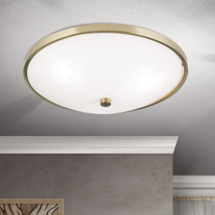 Plafoniera AIDA 3xE27/60W/230V diametro 40 cm ottone