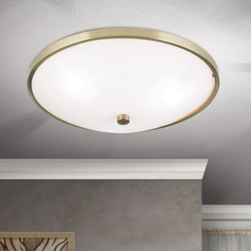 Plafoniera AIDA 3xE27/60W/230V diametro 40 cm ottone