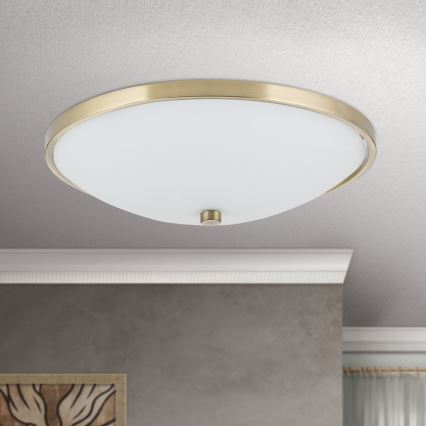 Plafoniera AIDA 3xE27/60W/230V diametro 40 cm ottone