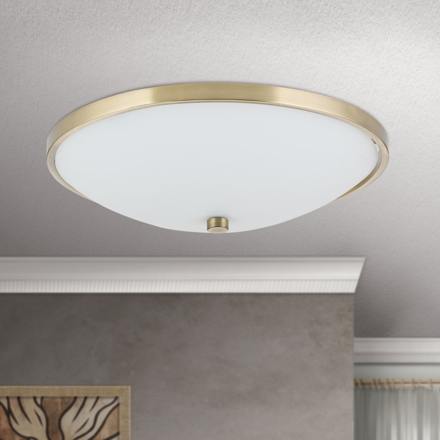 Plafoniera AIDA 3xE27/60W/230V diametro 40 cm ottone