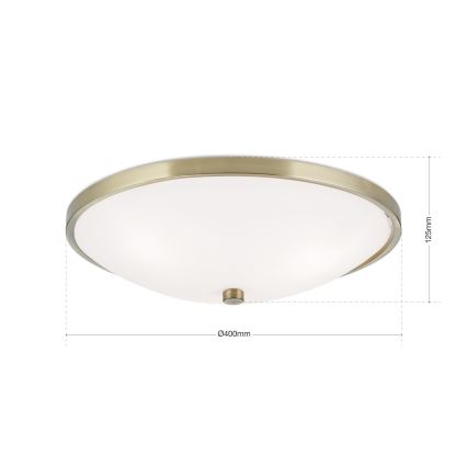 Plafoniera AIDA 3xE27/60W/230V diametro 40 cm ottone