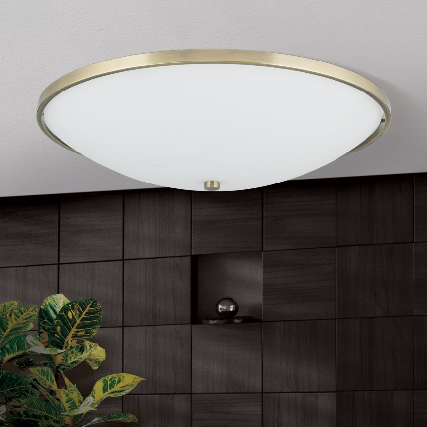 Plafoniera AIDA 5xE27/60W/230V diametro 56,5 cm ottone