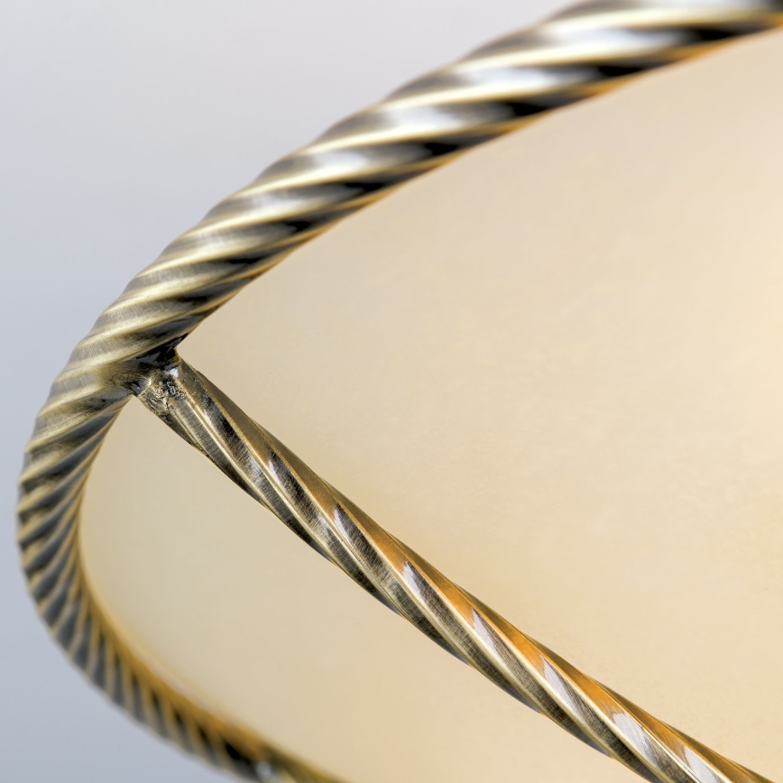 Lampadario a sospensione con supporto rigido MAURO 3xE27/60W/230V diametro 42 cm bronzo