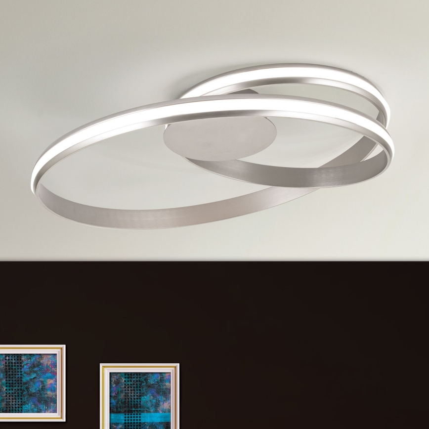 Plafoniera LED dimmerabile CIRCUS LED/30W/230V argento