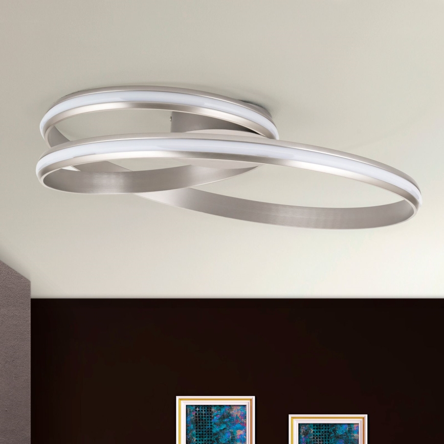 Plafoniera LED dimmerabile CIRCUS LED/30W/230V argento