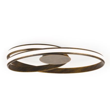 Plafoniera LED dimmerabile CIRCUS LED/30W/230V marrone/patina
