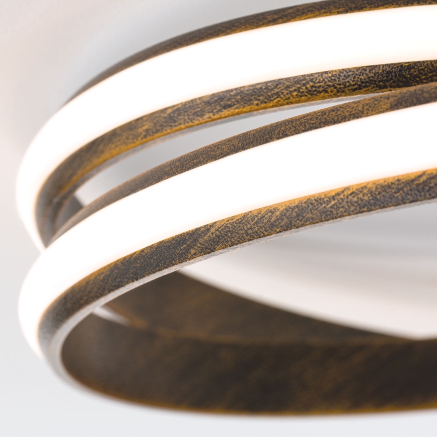 Plafoniera LED dimmerabile CIRCUS LED/30W/230V marrone/patina