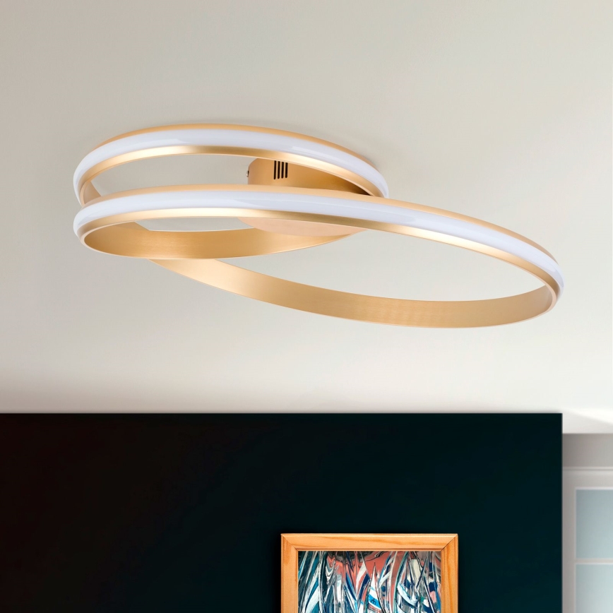 Plafoniera LED dimmerabile CIRCUS LED/30W/230V oro