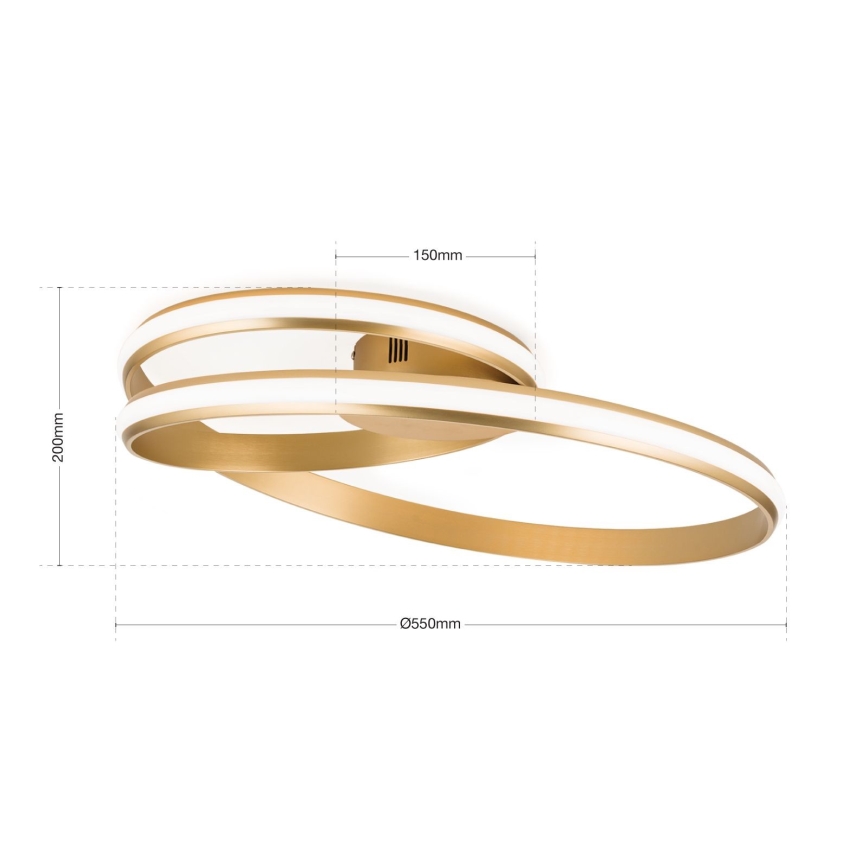 Plafoniera LED dimmerabile CIRCUS LED/30W/230V oro