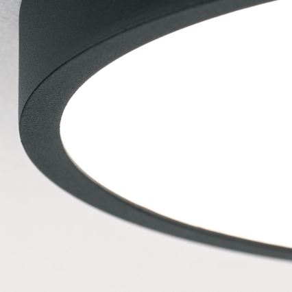 Plafoniera LED BULLY LED/12W/230V diametro 14 cm nero