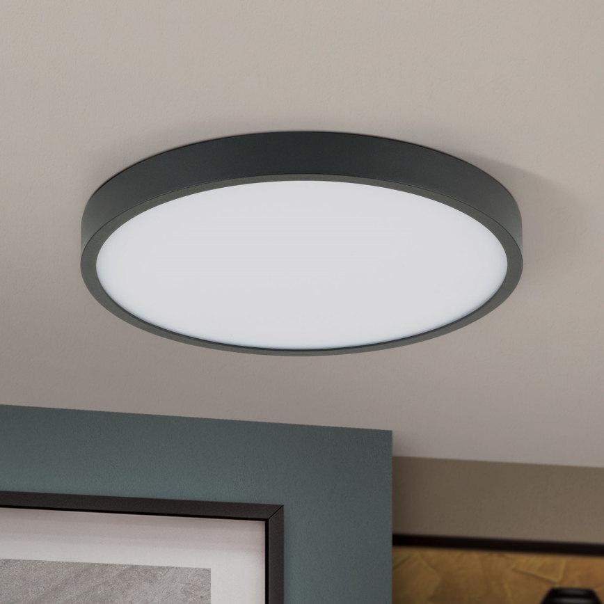 Plafoniera LED BULLY LED/24W/230V diametro 24 cm nero
