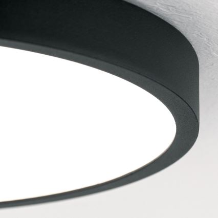Plafoniera LED BULLY LED/24W/230V diametro 24 cm nero