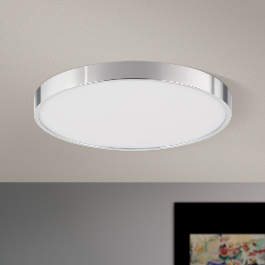 Plafoniera LED BULLY LED/28W/230V diametro 28 cm cromo lucido