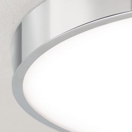 Plafoniera LED BULLY LED/28W/230V diametro 28 cm cromo lucido