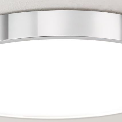 Plafoniera LED BULLY LED/28W/230V diametro 28 cm cromo lucido
