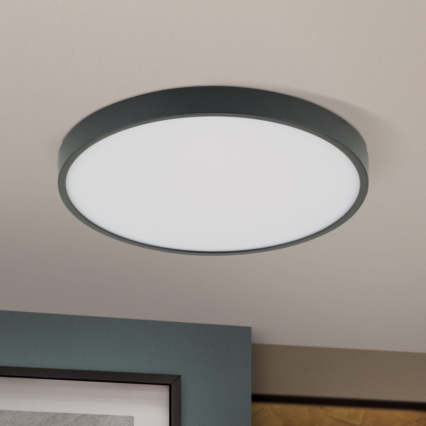 Plafoniera LED BULLY LED/28W/230V diametro 28 cm nero