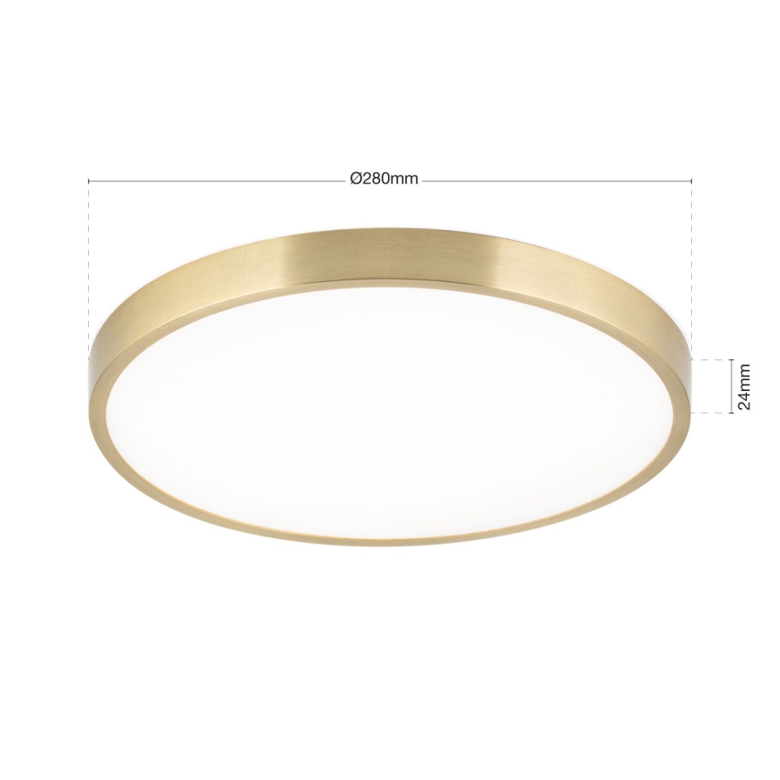 Plafoniera LED BULLY LED/28W/230V diametro 28 cm oro