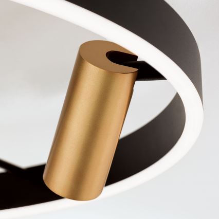Plafoniera LED dimmerabile BERLIN LED/50W/230V nero/oro