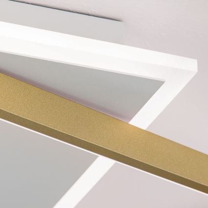 Plafoniera LED dimmerabile EMANUEL LED/50W/230V bianco/oro