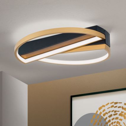 Lampada da soffitto dimmerabile LED OLGA LED/28W/230V oro/nero