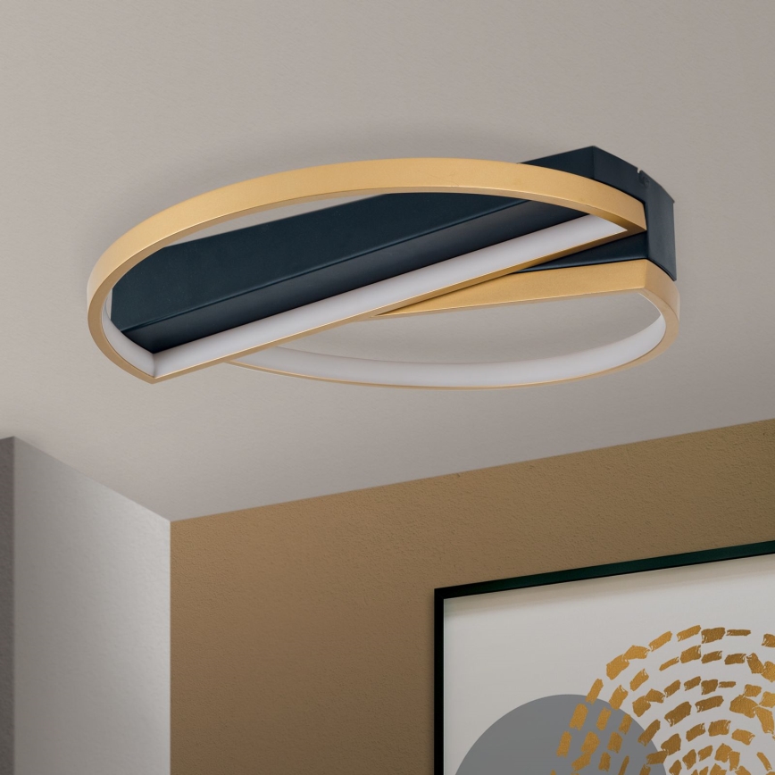 Lampada da soffitto dimmerabile LED OLGA LED/28W/230V oro/nero