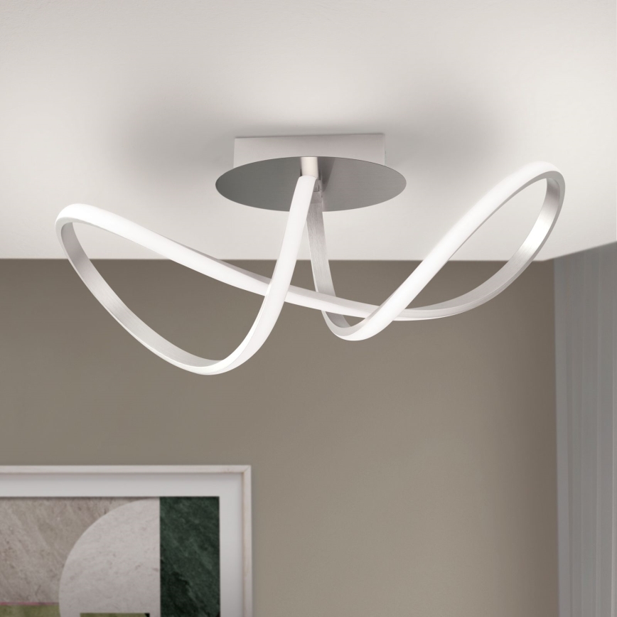 Lampadario a plafone LED dimmerabile CIRCUS LED/30W/230V cromo opaco