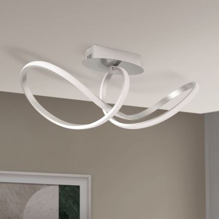 Lampadario a plafone LED dimmerabile CIRCUS LED/30W/230V cromo opaco