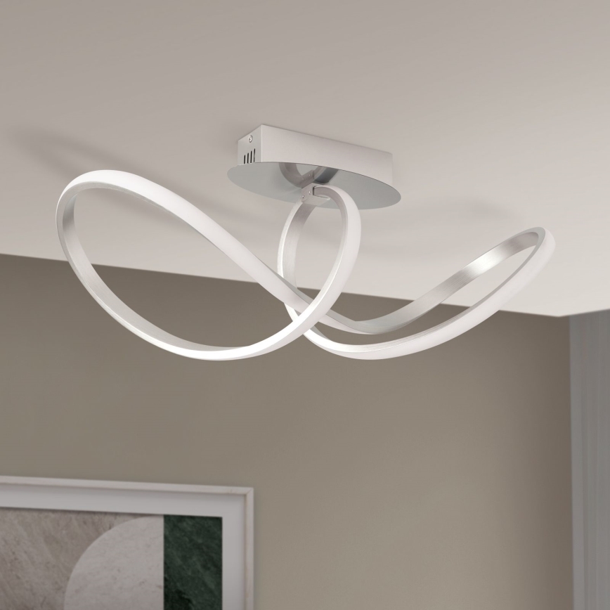 Lampadario a plafone LED dimmerabile CIRCUS LED/30W/230V cromo opaco